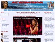 Tablet Screenshot of hayley-westenra-international.com